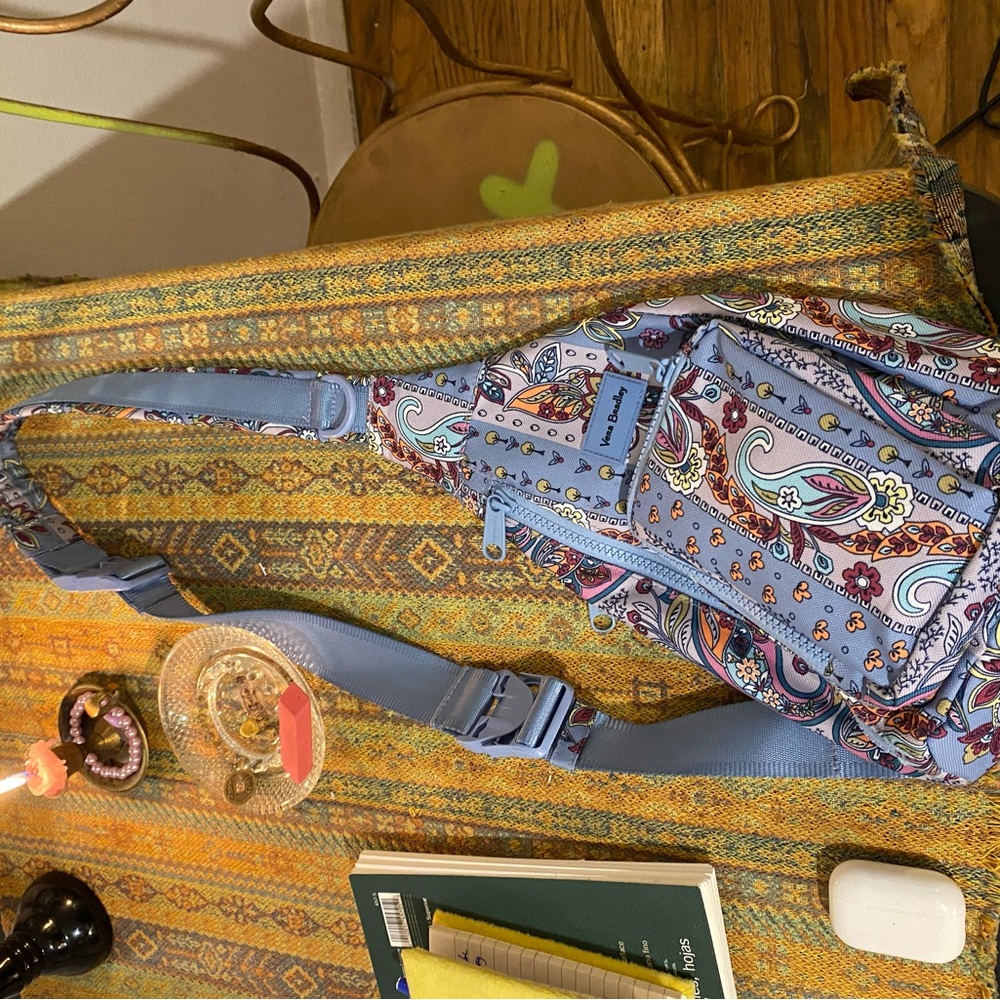 Vera Bradley Blue Paisley Crossbody Satchel